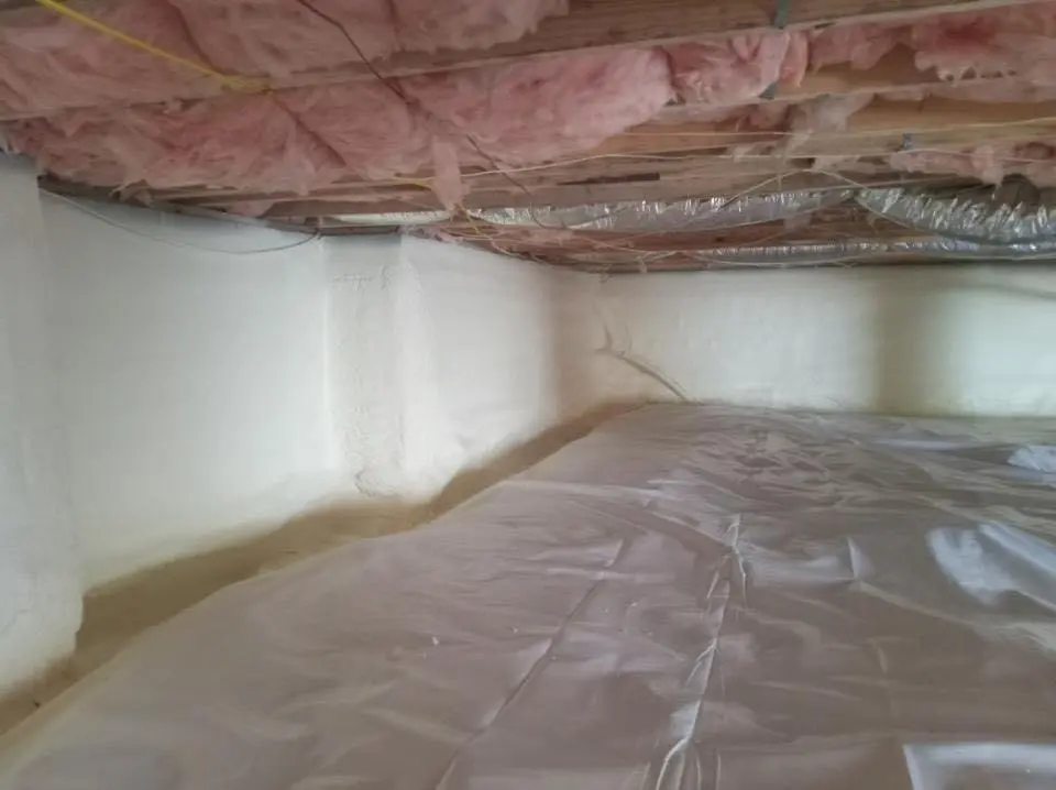 Crawl space encapsulation with closed-cell spray foam for Flat Roof Repair in Sturgis